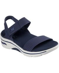 Skechers - Go Walk Arch Fit 2.0 Textil Damen Sandalen - Lyst