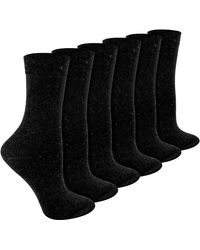 Sock Snob - Ladies 6 Pack Bamboo & Merino Wool Blend Socks - Lyst