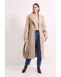 Wallis - Principles By Single Button Twill Coat - Lyst