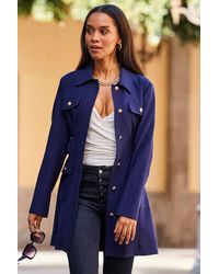 Sosandar - Belted Coat With Button Detail - Lyst