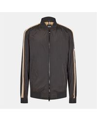 BOSS - Coltrane Stripe Patterned Ribbed Cuff Hybrid Jacket - Lyst