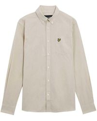 Lyle & Scott - Herren Baumwoll-Leinen Button-Down Hemd - Lyst