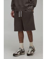 BoohooMAN - Baggy Fit Essential Washed Jersey Short - Lyst