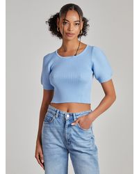 Pink Vanilla - Scoop Neck Knit Top - Lyst