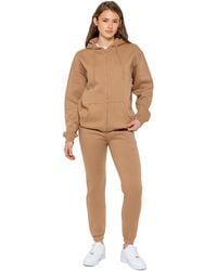Enzo - Damen Oversized Zip Hoodie Tracksuit Set - Lyst
