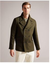 Ted Baker - Charco Short Wool Peacoat - Lyst