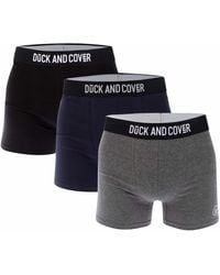 Duck and Cover - 3 Pack Of Bronteen Boxer Shorts - Lyst