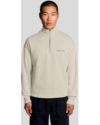 Lyle & Scott - Zware Script 1/4 Zip Sweatshirt - Lyst