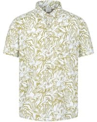 Mountain Warehouse - Tropical Printed Short Sleeve Shirt 100% Cotton Chest Pocket Holiday Top - Lyst