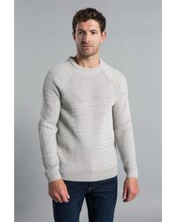 Kensington Eastside - Two Tone Colour Block Crew Neck Jumper - Lyst