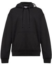 DIESEL - Zwarte Hoodie Met Groot Logo Aan De Achterkant - Lyst