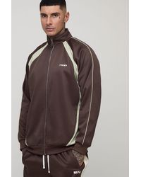 BoohooMAN - Tall Embroidered Regular Fit Track Jacket - Lyst