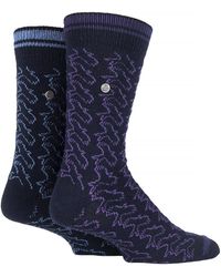 Jeep - 2 Pack Casual Ribbed Cotton Dress Socks - Lyst