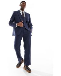 ASOS - Straight Suit Trousers With Wool - Lyst