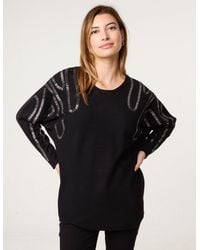 Blue Vanilla - Embellished Shoulder Jumper - Lyst