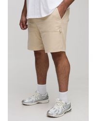 BoohooMAN - Plus Elasticated Waist Relaxed Fit Carpenter Shorts - Lyst