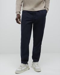 River Island - Joggers Pull On Straight Leg Cotton - Lyst