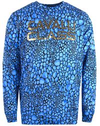 Roberto Cavalli - Leopard Print Sweatshirt Cotton - Lyst