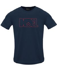 DIESEL - Outlined Logo Total Eclipse T-Shirt - Lyst