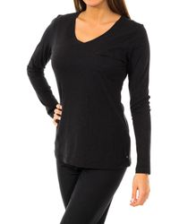 Tommy Hilfiger - Long-Sleeved V-Neck T-Shirt 1487903577 - Lyst