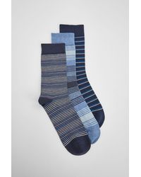 MAINE - Multi 3 Pack Striped Socks - Lyst