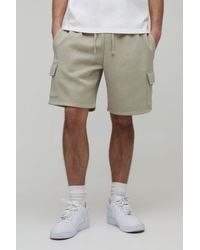 BoohooMAN - Basic Relaxed Fit Cargo Jersey Short - Lyst