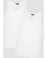 Penti - 2-Pack Cotton Elastane Tank Tops - Lyst