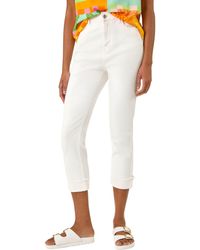 Roman - Slim Leg Turn Up Stretch Jeans - Lyst