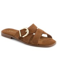 Jones Bootmaker - Hylda Smart Suede Leather Mules - Lyst