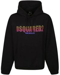 DSquared² - Made With Love Logo Hoodie Cotton - Lyst