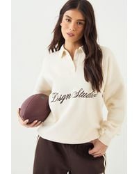 DSGN Studio - Script Rugby Collared Sweatshirt - Lyst