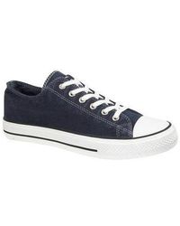 Dek - Taylor Canvas Lace Up Trainers - Lyst