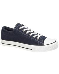 Dek - Taylor Canvas Lace Up Trainers - Lyst
