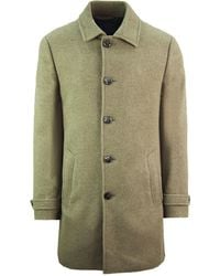 Hackett - London Washed Wool Twill Coat - Lyst