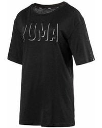 PUMA - Fusion Elongated T-Shirt Cotton - Lyst