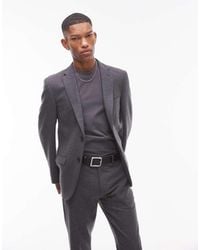 TOPMAN - Premium Wool Mix Slim Suit Jacket - Lyst
