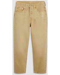 Levi's - Levi's Scraped Travertine 501 Crop Jean - Lyst