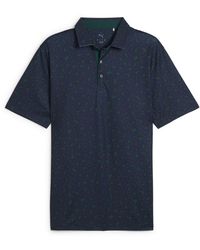 PUMA - Cloudspun Rosette Short Sleeve Performance Polo Shirt - Lyst