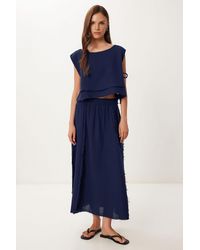 Happiness İstanbul - Cotton Sleeveless Blouse And Wide-Leg Skirt Set - Lyst