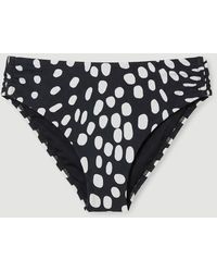 Karen Millen - Polka Dot Print Plunge Bikini Bottom - Lyst