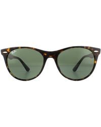 Ray-Ban - Zonnebril Wayfarer Ii Rb2185 902/31 Schildpad Groen Classic G-15 - Lyst