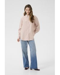Kaffe - Overhemd Met Lang Mouwen Kavictoria Loose Fit - Lyst