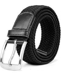 Woodland Leathers - Woven Stretchy Belt - Lyst