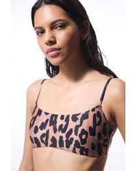 Penti - Clove Minimal Cut Leopard Print Bikini Top - Lyst