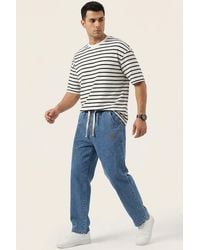 Bigdart - Elastic Waist Denim Pants - Lyst