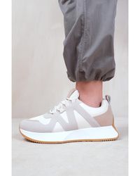 Where's That From - 'Momentum' Runner Sneaker Trainers With Suede Detail - Lyst