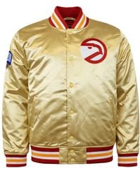 Mitchell & Ness - Nba Atlanta Hawks Championship Satin Jacket - Lyst