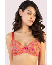 Playful Promises - Olivia Contrast Embroidery Balconette Bra - Lyst