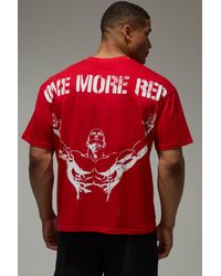 BoohooMAN - One More Rep Oversized T-Shirt - Lyst
