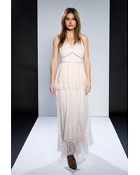 Runway - 1.8.1.8 Strappy Lace Peplum Maxi Dress - Lyst